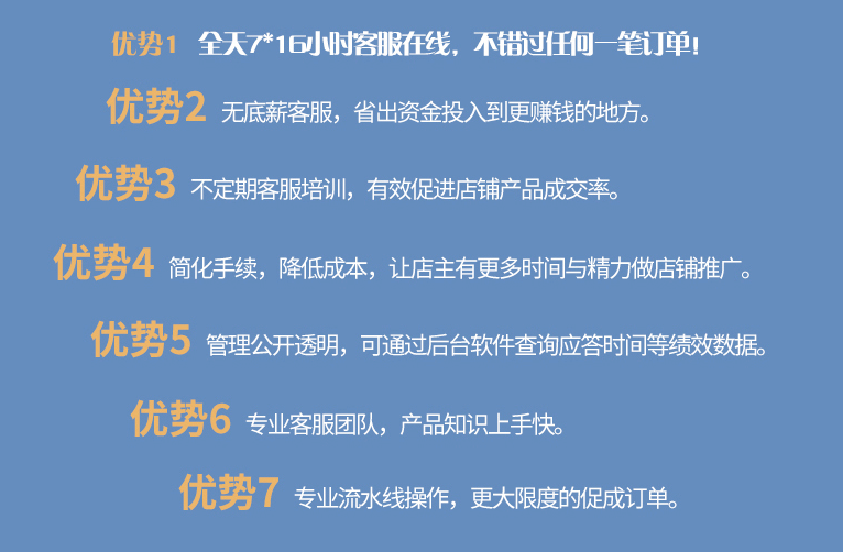 淘寶客服外包優(yōu)勢